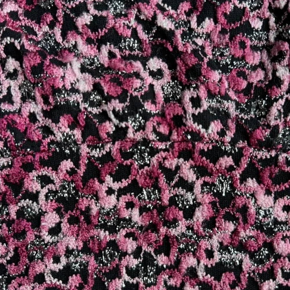 Vintage Y2K Pink and Black‎ Floral Tank
